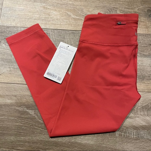 Lululemon Speed Wunder Mid Rise 23" Persian Red - Picture 2 of 7